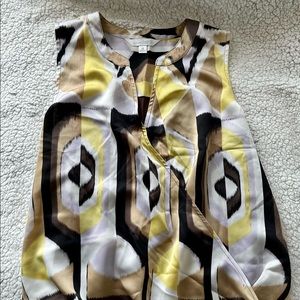 SHARMING CHARLIE. Blouse with different square colors. Size Small